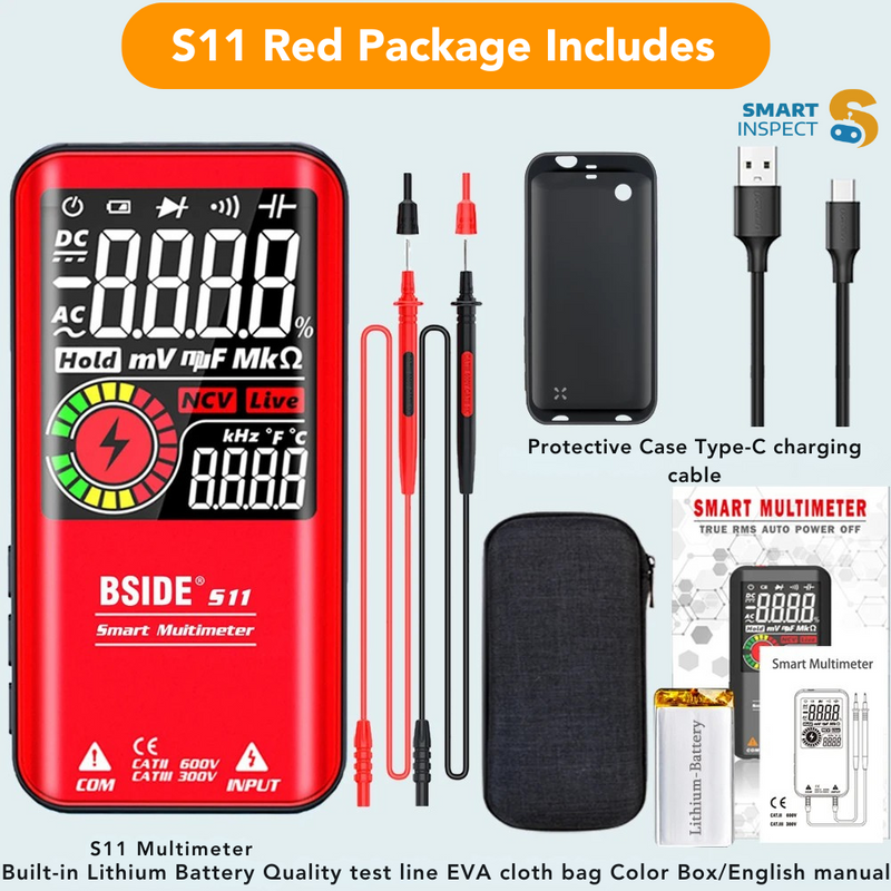 BSIDE Smart Digital Multimeter – T-RMS Tester