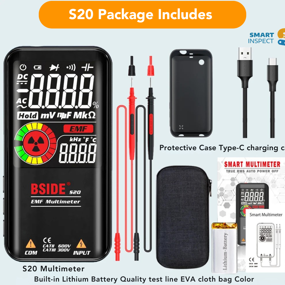 BSIDE Smart Digital Multimeter – T-RMS Tester