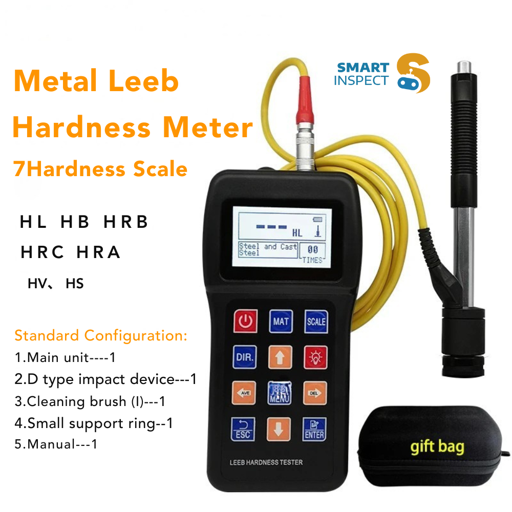 Portable Leeb Hardness Tester for Metal, Stainless Steel, Copper, Aluminum