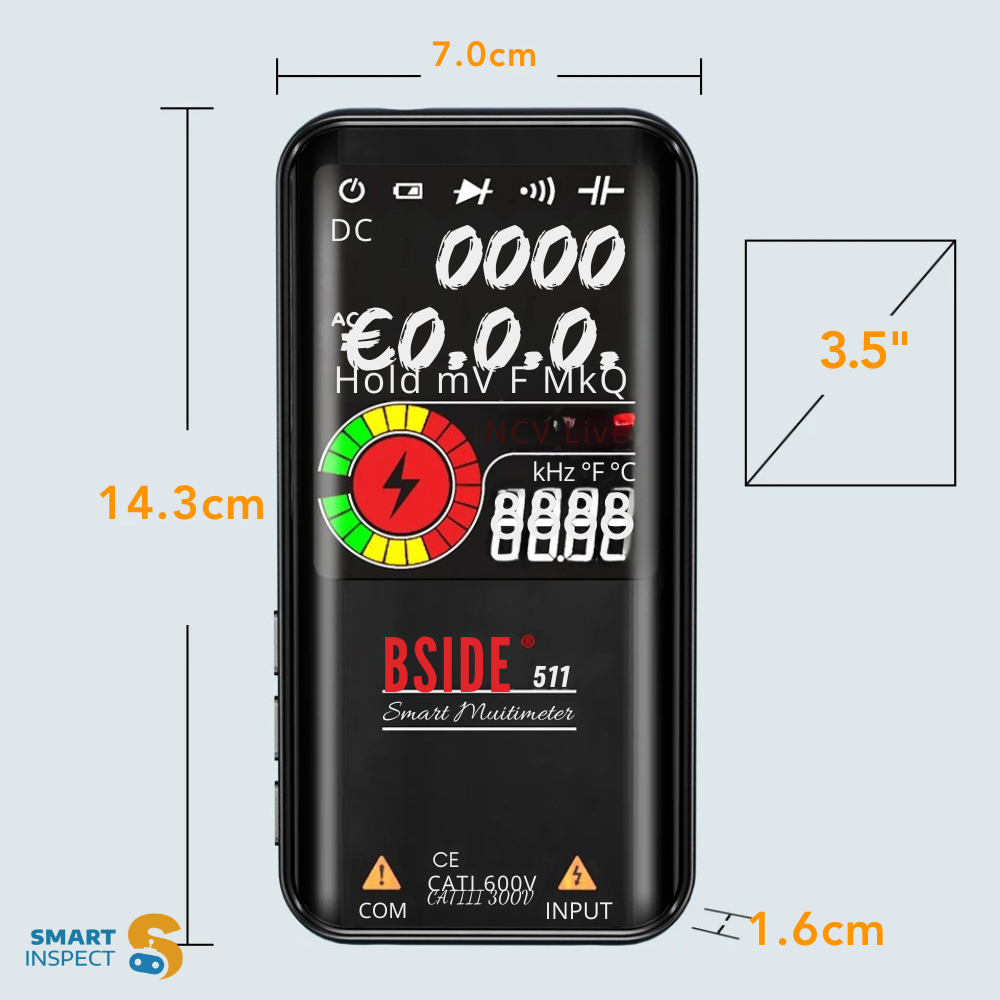 BSIDE Smart Digital Multimeter – T-RMS Tester