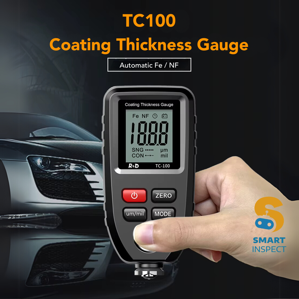 Coating Thickness Gauge TC100 | Best Digital Meter for Automotive Paint Thickness Measurement