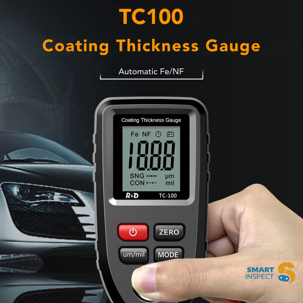 Coating Thickness Gauge TC100 | Best Digital Meter for Automotive Paint Thickness Measurement