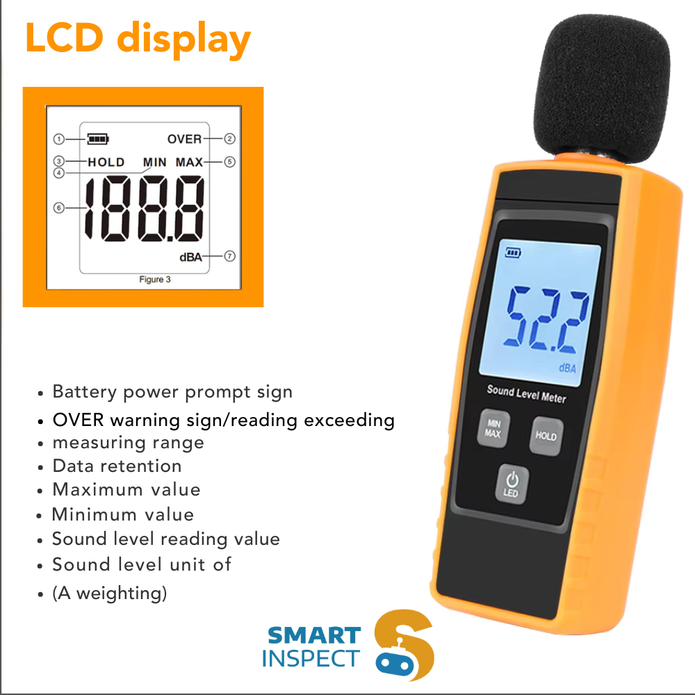 RZ Digital Handheld Sound Level Meter 30-130dB