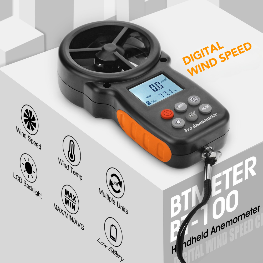 Digital Anemometer Handheld Wind Speed Meter