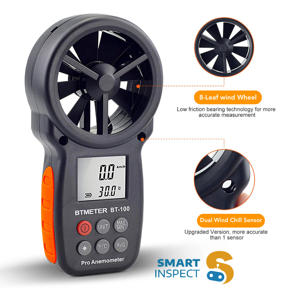 Digital Anemometer Handheld Wind Speed Meter