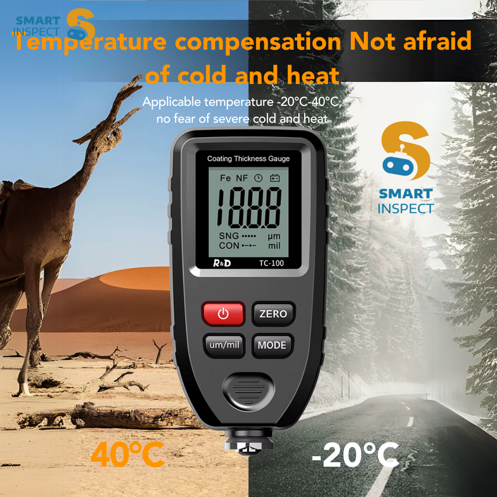 Coating Thickness Gauge TC100 | Best Digital Meter for Automotive Paint Thickness Measurement