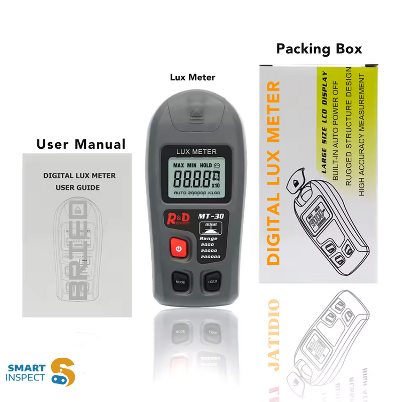 Digital Luxmeter/Digital Illuminance Light Meter with LCD Display