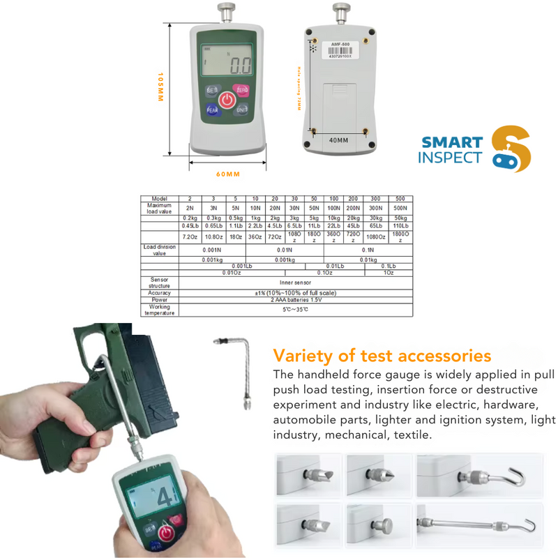 Digital Force Gauge Push Pull Force Gauge  Digital Dynamometer