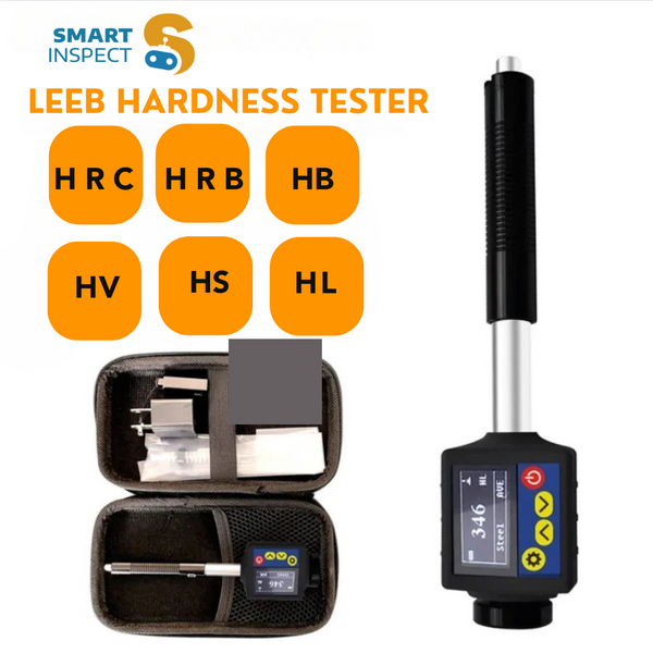 Portable 6-in-1 Metal Hardness Tester Detector